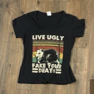 Y9999 Vintage Graphic T-Shirt - port and company size large ladies cut